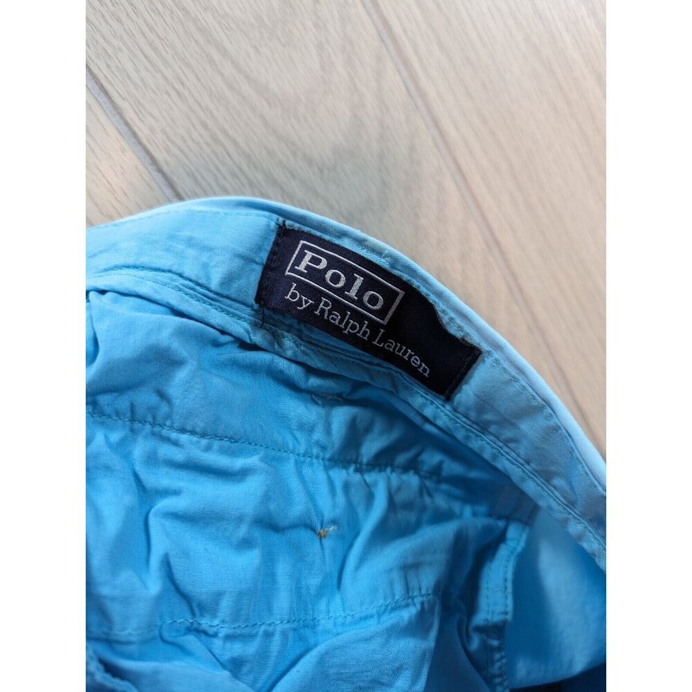 Polo Ralph Lauren Shorts Mens 42 Light Blue Chino Straight Fit Flat Straight 9" - Picture 2 of 8